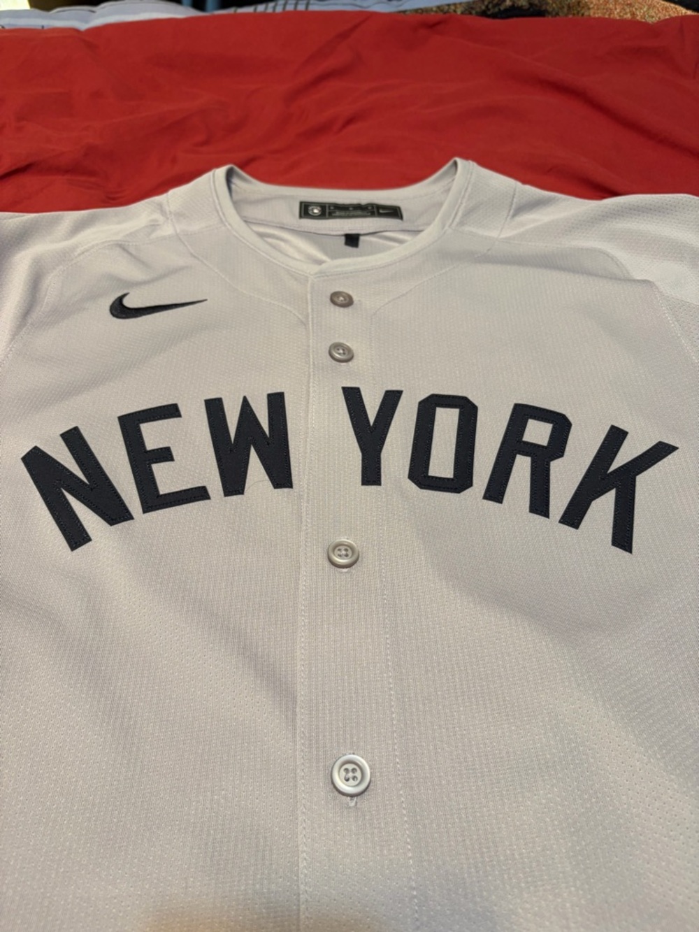 Nike NY Yankees Aaron Judge #99 Gray Road Jersey Mens M Authentic [NEW W/O TAGS]